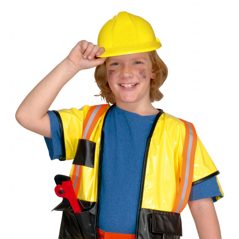 Lot de 6 casques de chantier pour enfant - Casque de pompier - Casque de  chantier - Jouet pour enfants - Jaune : : Jeux et Jouets