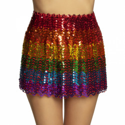 MINIJUPE STRETCH SEQUINS...