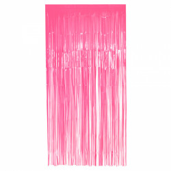 RIDEAU LAME H.2mx1m FLUO ROSE