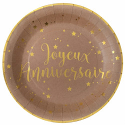 10 ASSIETTES D22.5cm JOYEUX...