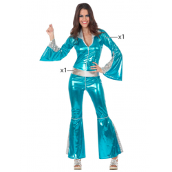 COMBINAISON DISCO FEM.XL BLEU