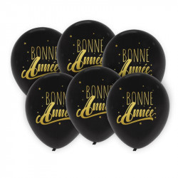 6 BALLONS "BONNE ANNEE"...