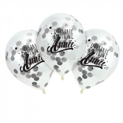 3 BALLONS AVEC CONFETTIS...