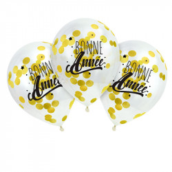 3 BALLONS AVEC CONFETTIS...