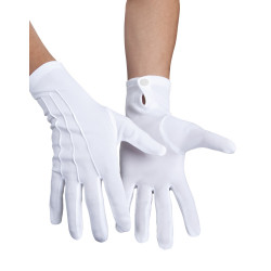 GANTS AVEC BOUTON BLANC