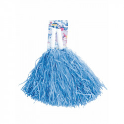 2 POMPOMS ECO BLEUS