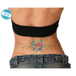 TATOUAGE POUR DOS FLEURS