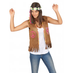 GILET HIPPIE 55cm FEM.M/L