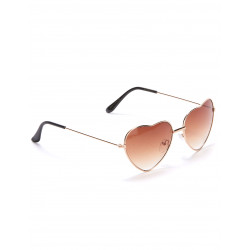 LUNETTES METAL COEUR MARRON