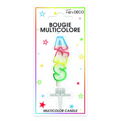 BOUGIE "ANS" MULTICOLORE