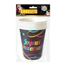 6 GOBELETS 25cl JOYEUX...