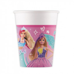 8 GOBELETS CARTON 25cl BARBIE