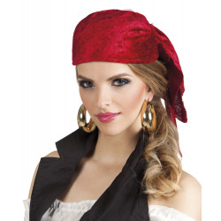 CHAPEAU BANDANA PIRATE ROUGE