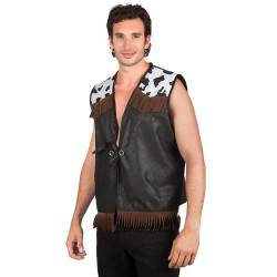 GILET COWBOY NOIR L/XL