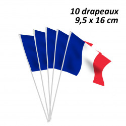 10 DRAPEAUX PAPIER FRANCE...